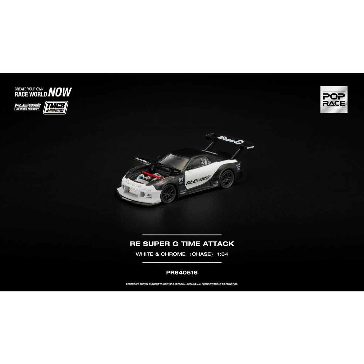 Pop Race - RE SUPER G TIME ATTACK WHITE - TMCS2026 Event Model - PR640516