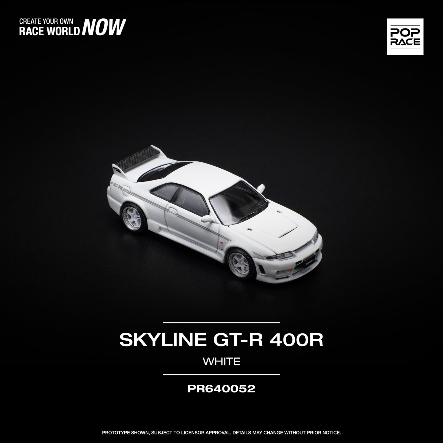 Pop Race - Pre-Order - Nissan Skyline GT-R 400R white - PR640052