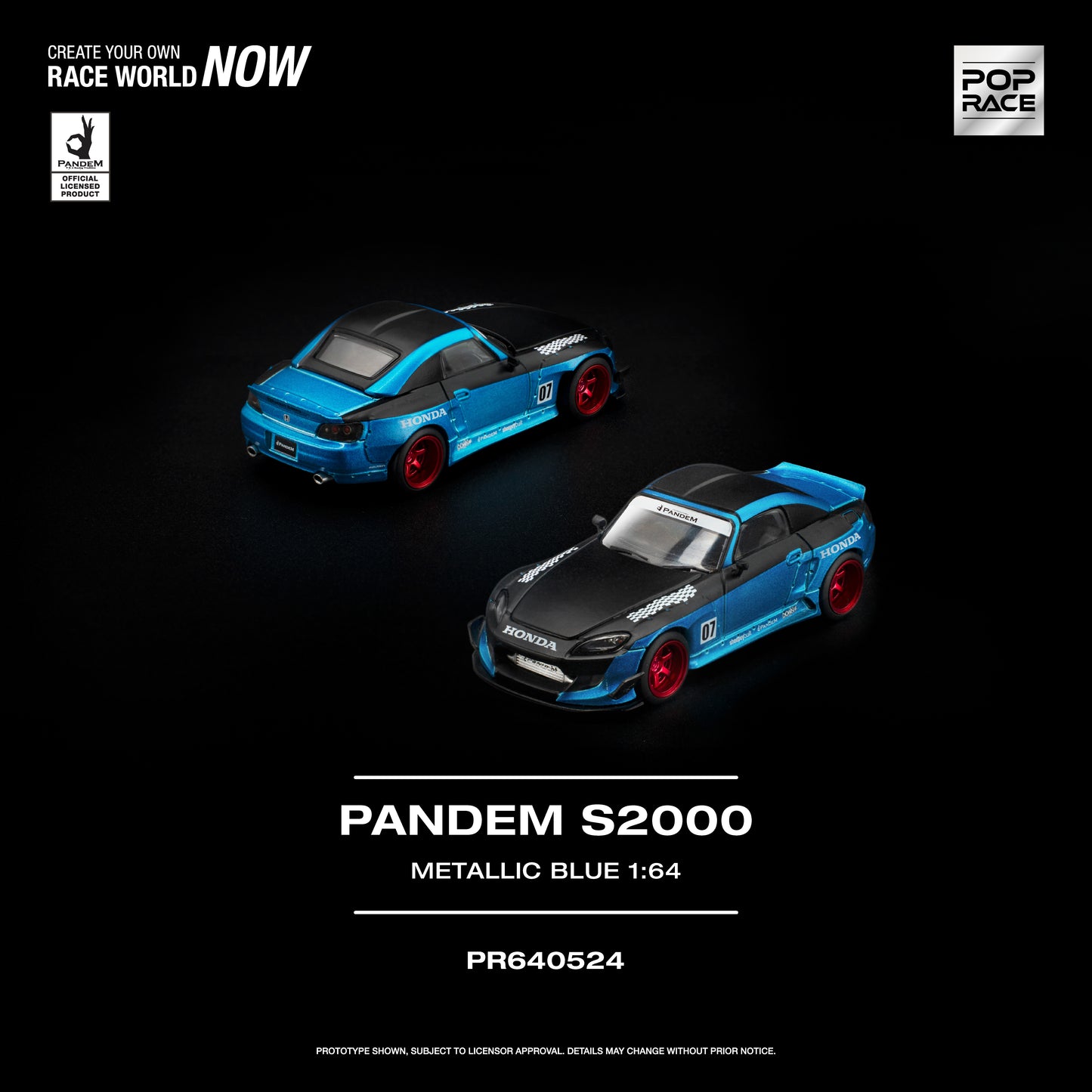 Pop Race - Pre-Order - Pandem S2000, metallic blue - PR640524