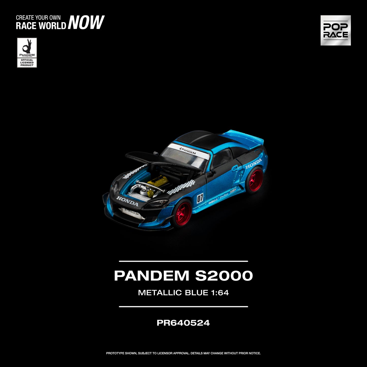 Pop Race - Pre-Order - Pandem S2000, metallic blue - PR640524