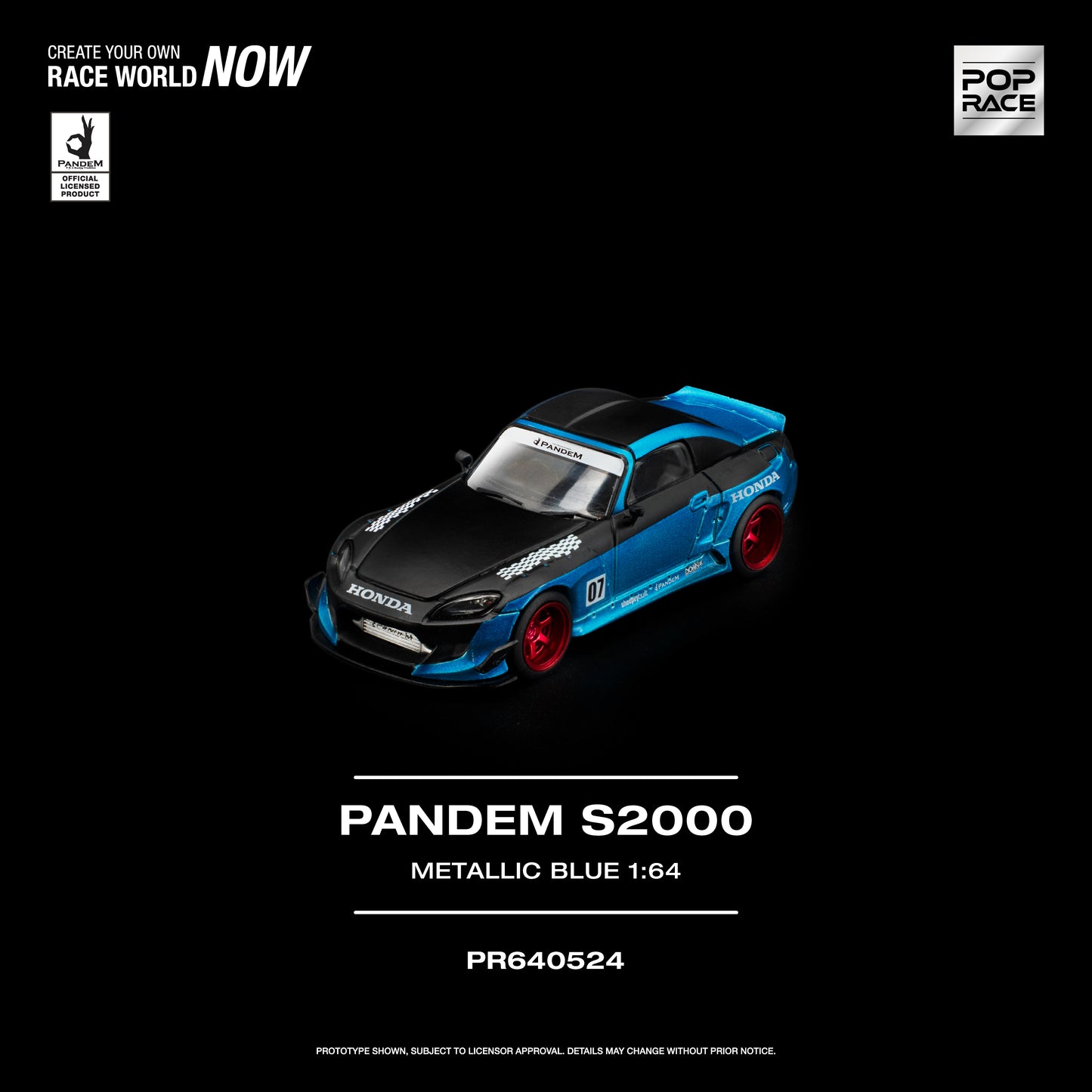 Pop Race - Pre-Order - Pandem S2000, metallic blue - PR640524