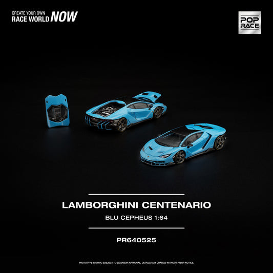 Pop Race - Pre-Order - Lamborghini Centenario, Blu Cepheus - PR640525