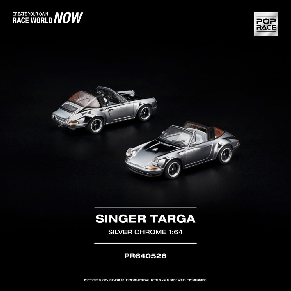 Pop Race - Pre-Order - Singer Targa, silver-chrome - PR640526