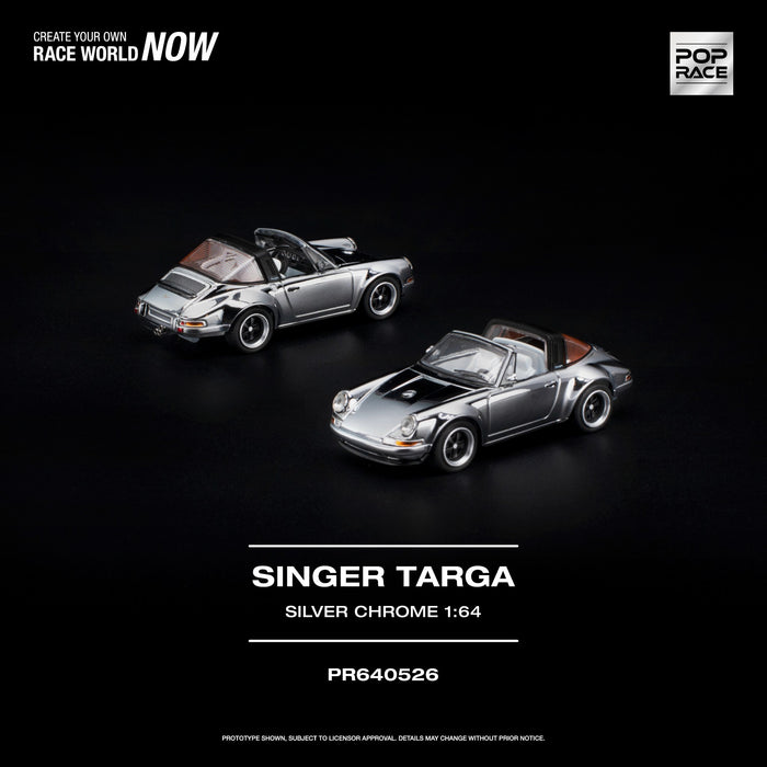 Pop Race - Pre-Order - Singer Targa, silver-chrome - PR640526