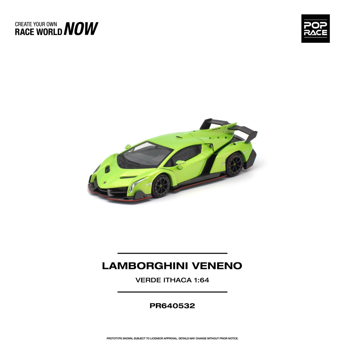 Pop Race - Pre-Order - Lamborghini Veneno, Verde Ithaca - PR640532