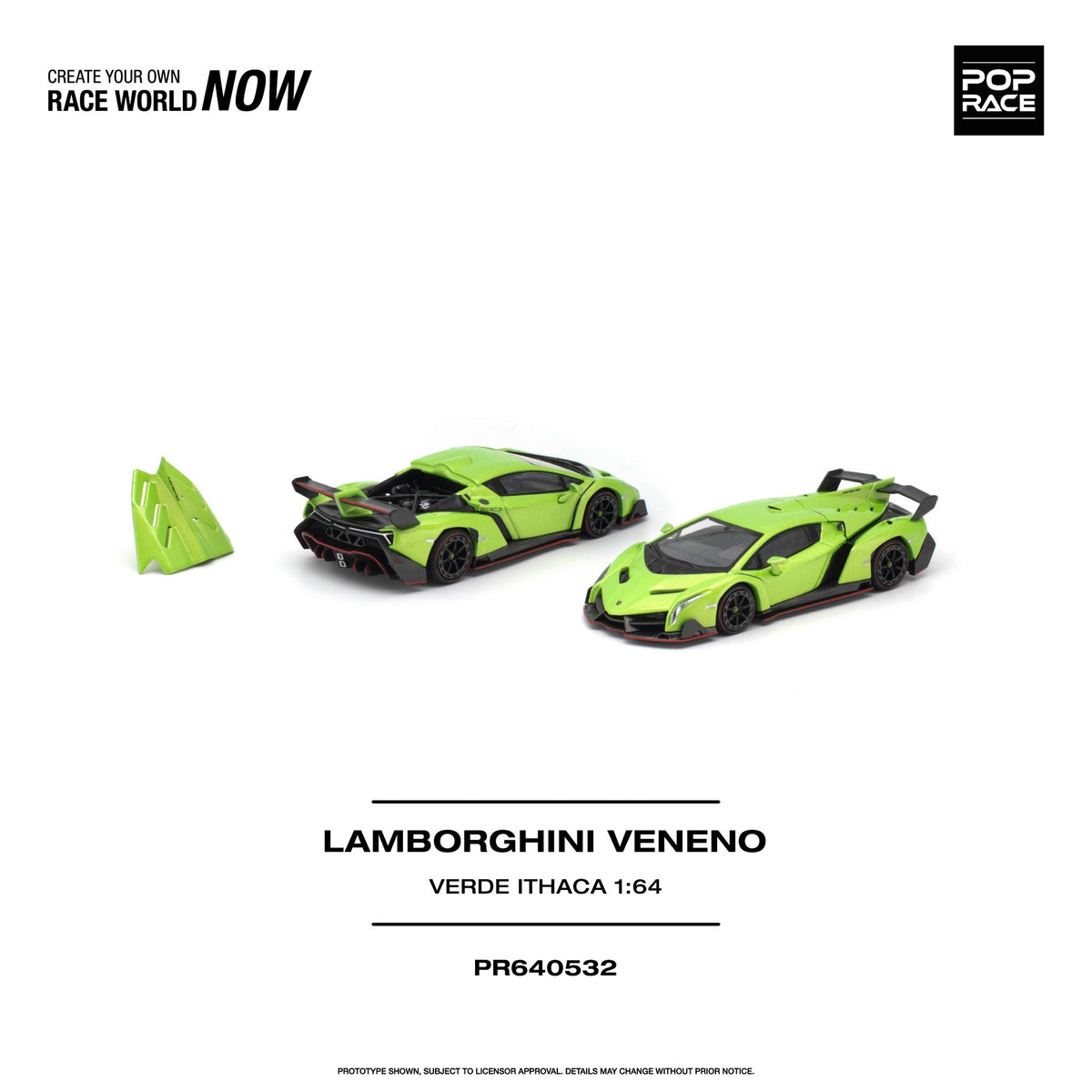 Pop Race - Pre-Order - Lamborghini Veneno, Verde Ithaca - PR640532