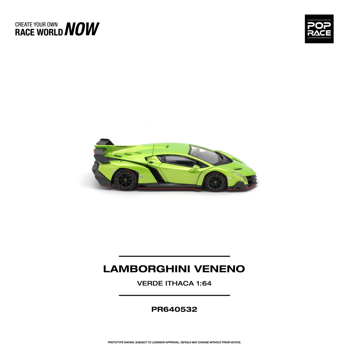 Pop Race - Pre-Order - Lamborghini Veneno, Verde Ithaca - PR640532