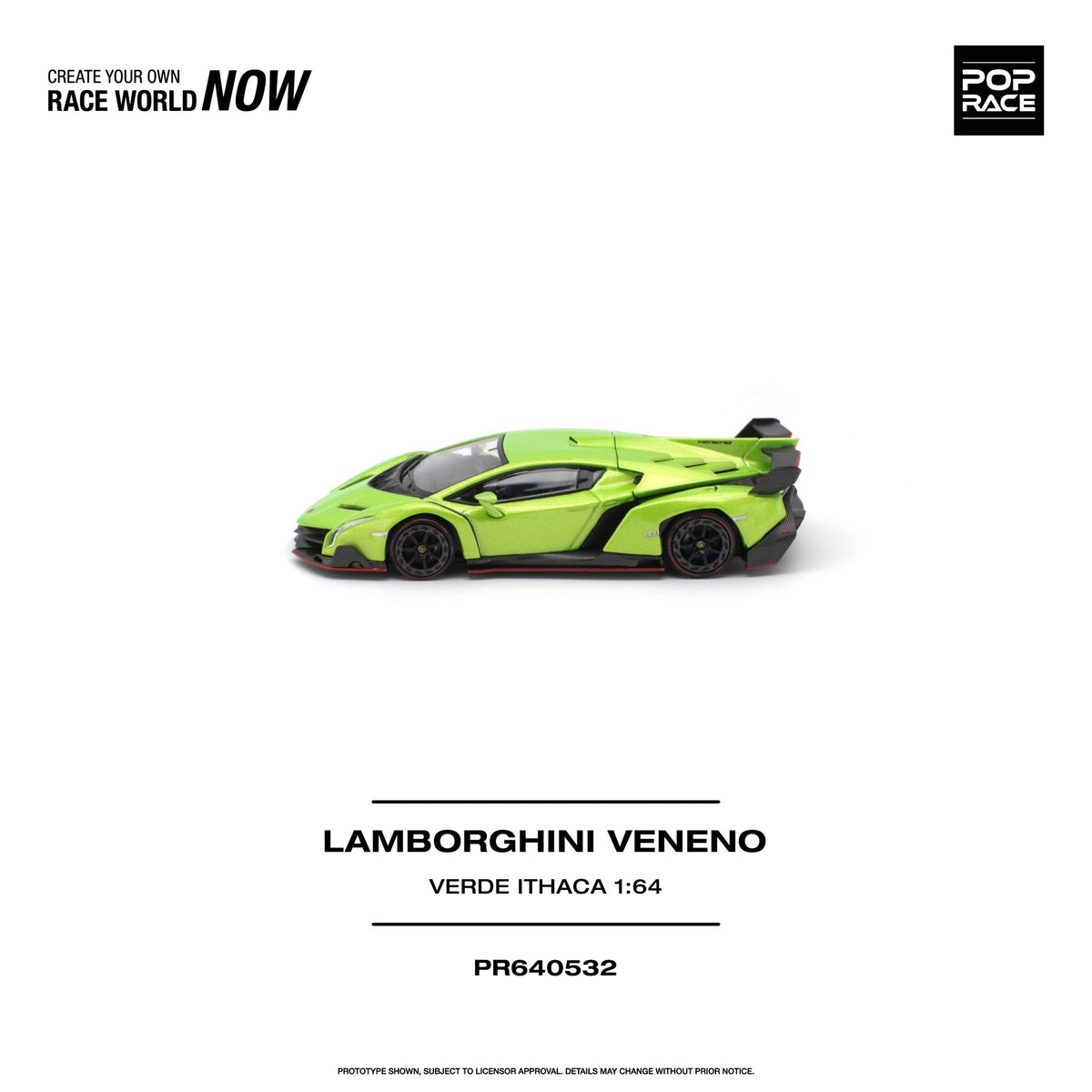 Pop Race - Pre-Order - Lamborghini Veneno, Verde Ithaca - PR640532