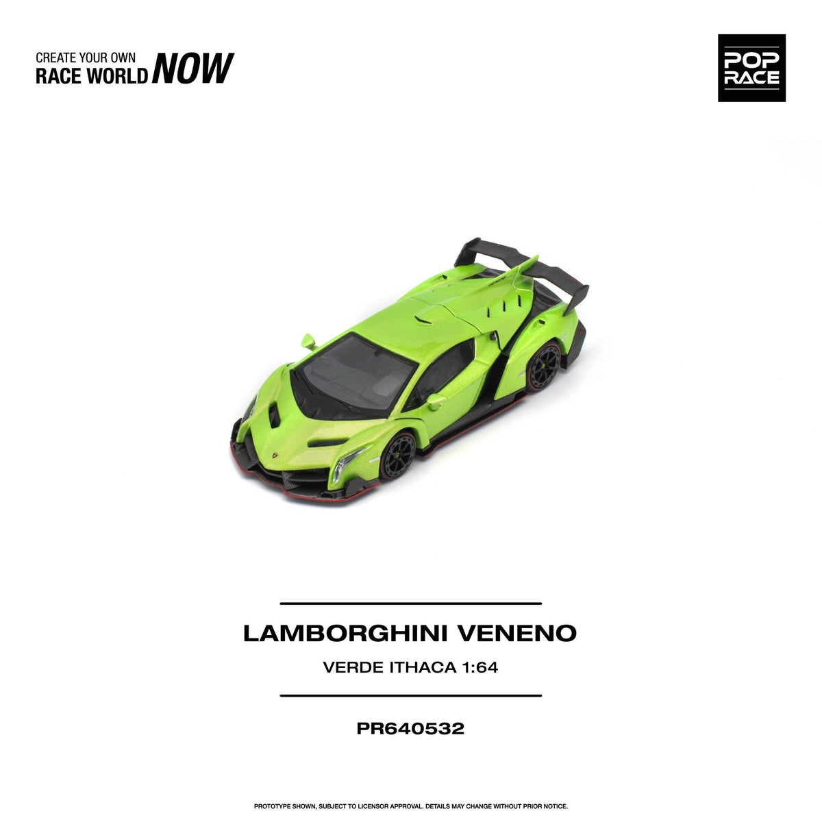 Pop Race - Pre-Order - Lamborghini Veneno, Verde Ithaca - PR640532