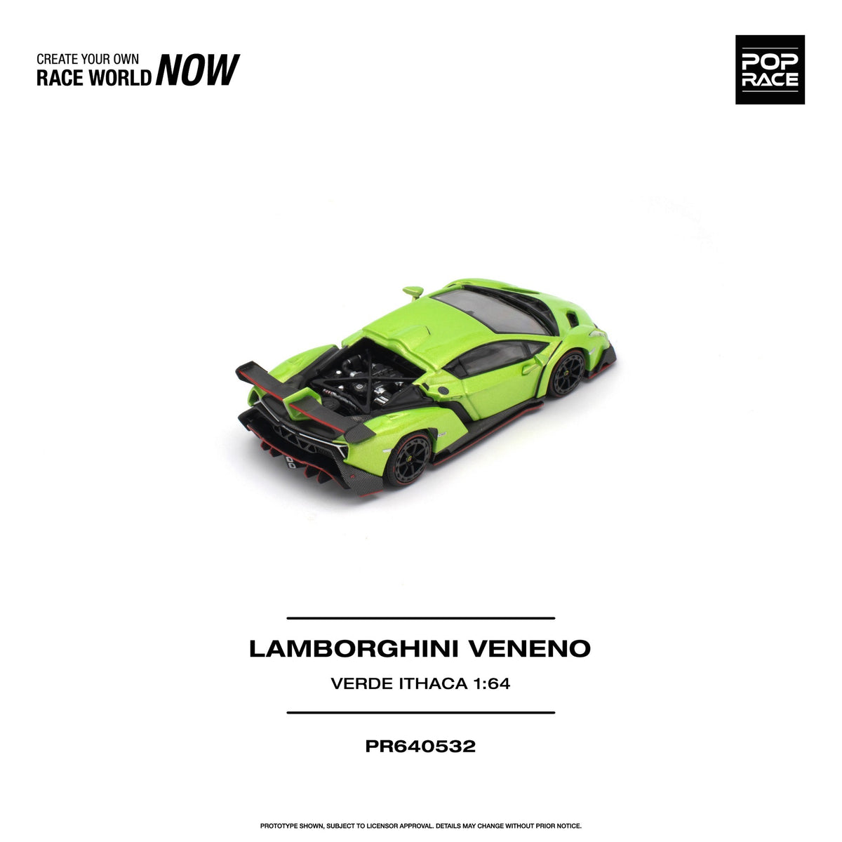 Pop Race - Pre-Order - Lamborghini Veneno, Verde Ithaca - PR640532