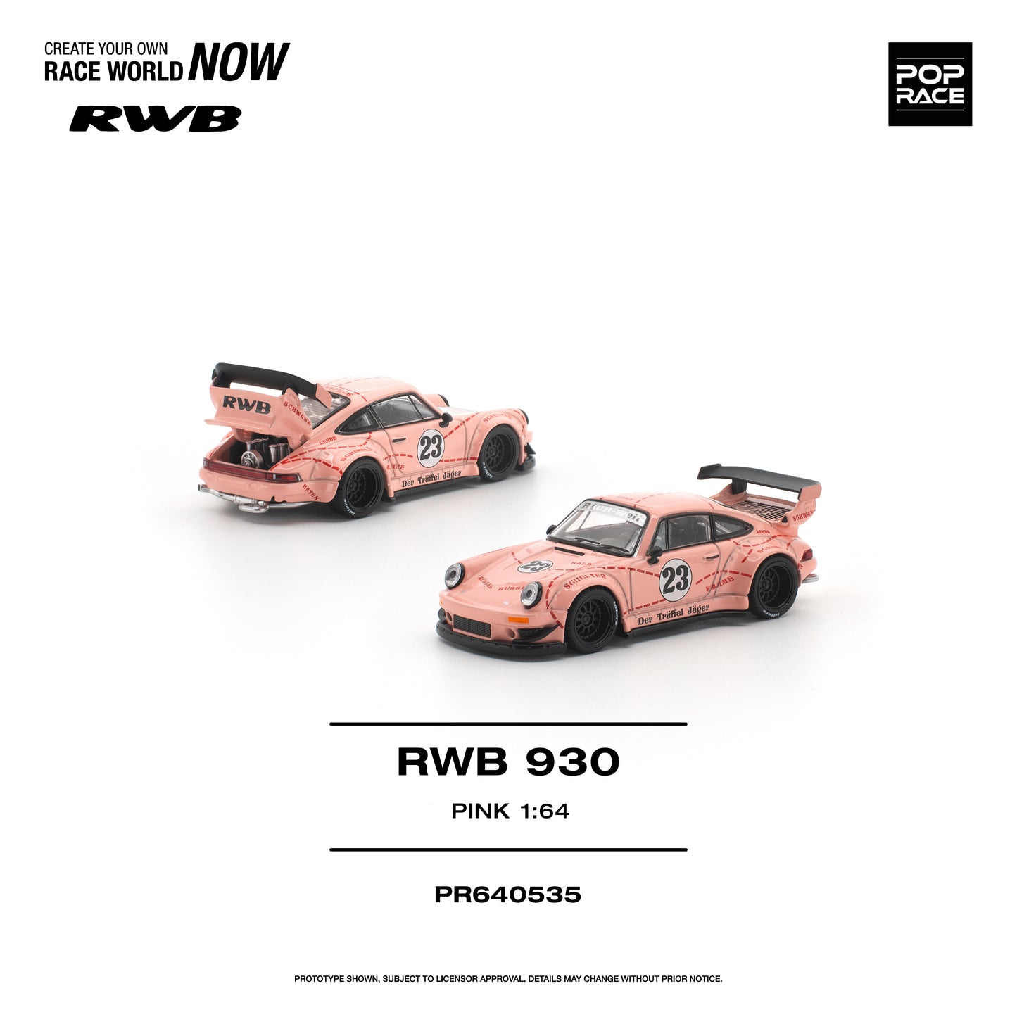 Pop Race - Pre-Order - RWB930, pink - PR640535