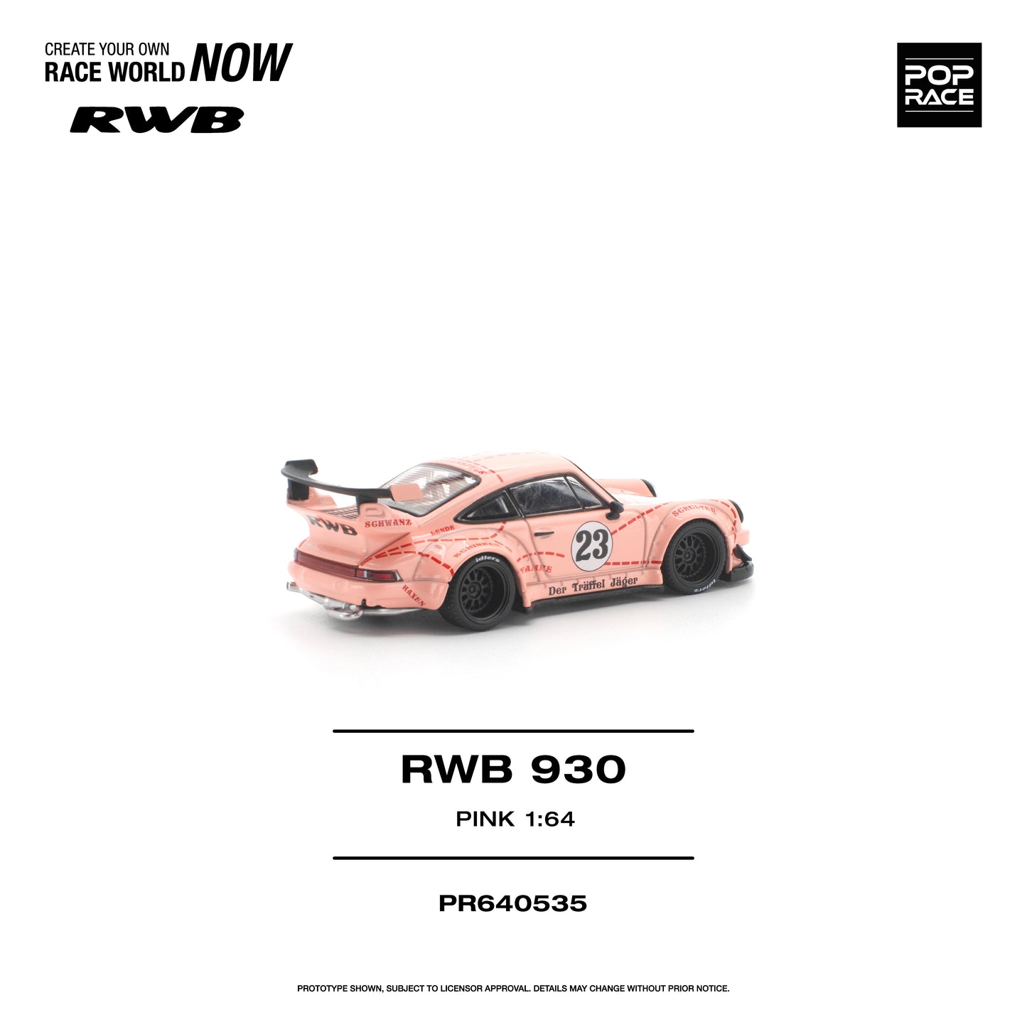 Pop Race - Pre-Order - RWB930, pink - PR640535