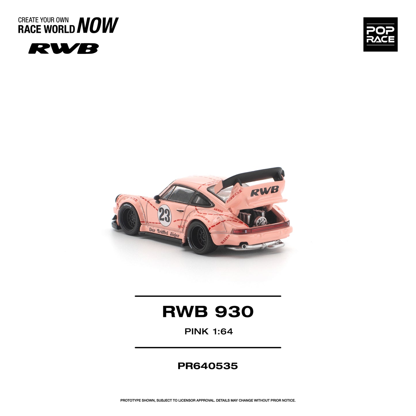 Pop Race - Pre-Order - RWB930, pink - PR640535