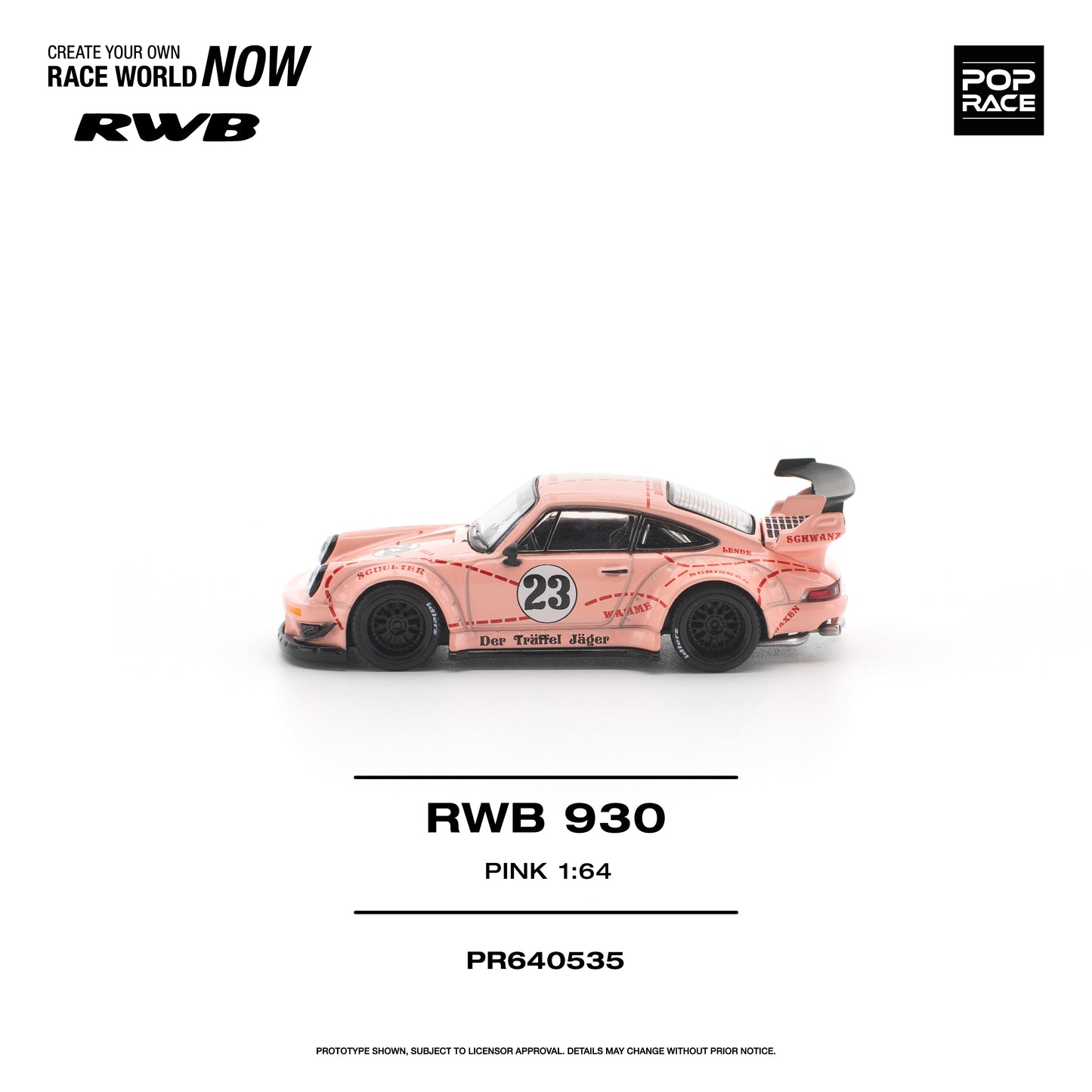 Pop Race - Pre-Order - RWB930, pink - PR640535
