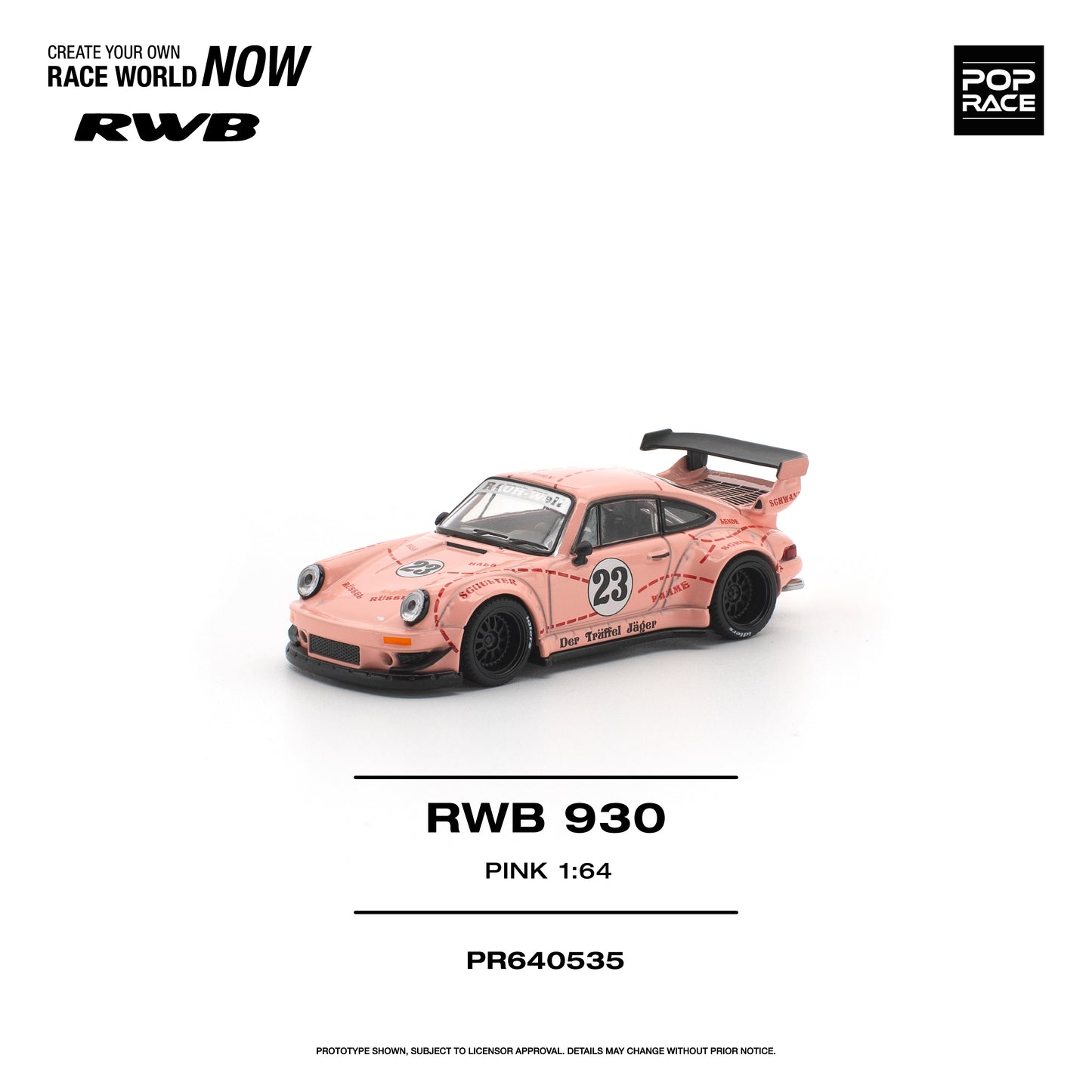Pop Race - Pre-Order - RWB930, pink - PR640535