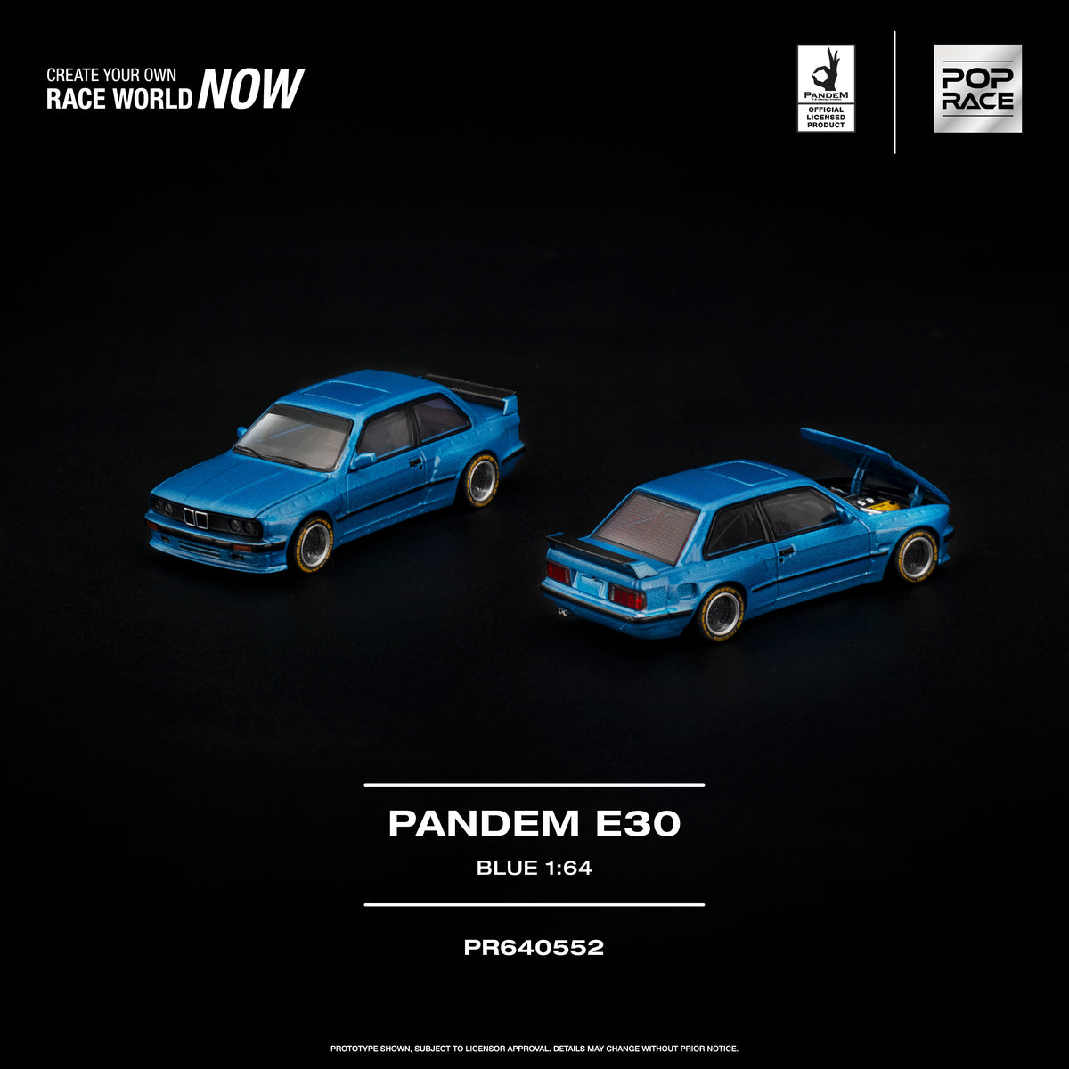 Pop Race - Pre-Order - Pandem E30, blue - PR640552