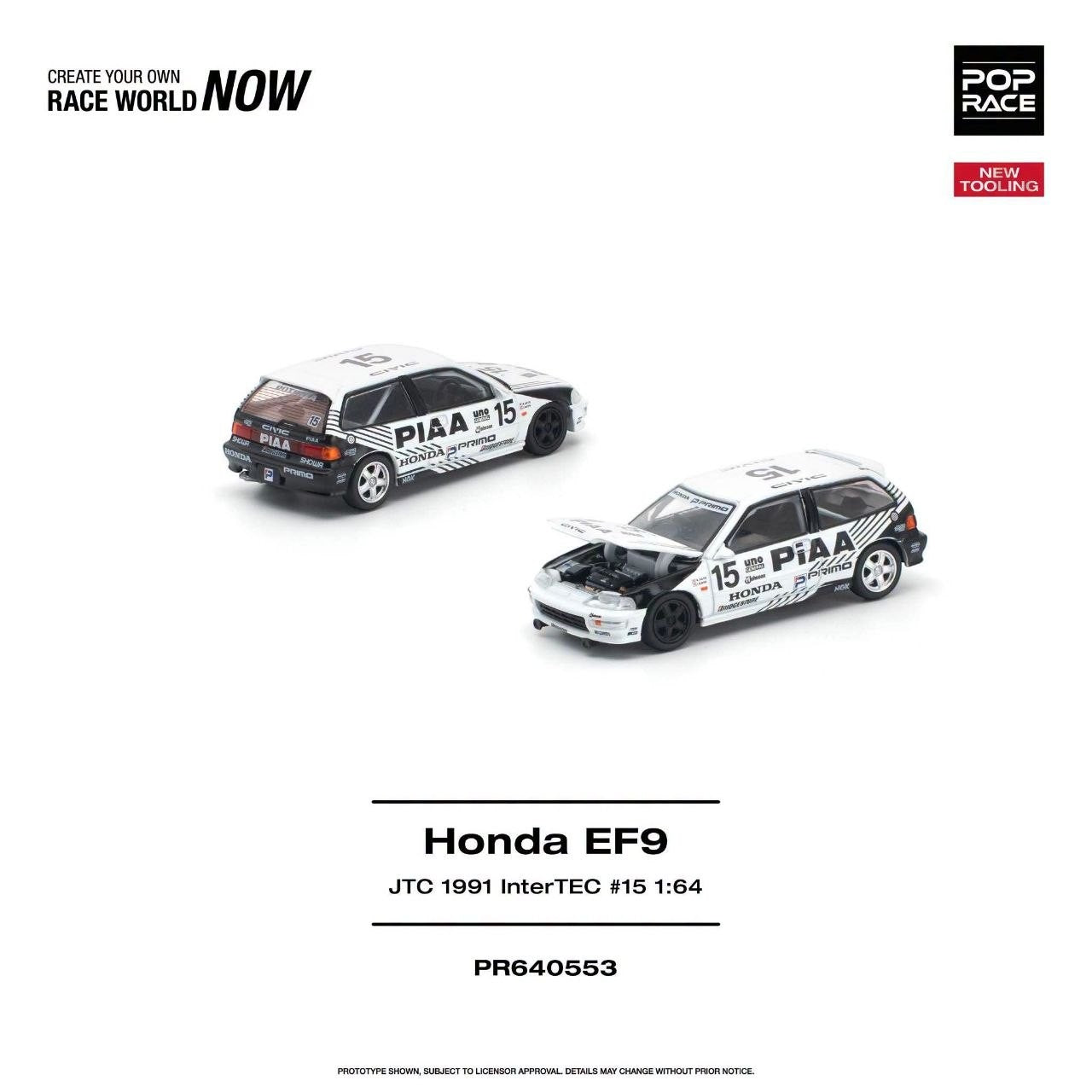Pop Race - Pre-Order - Honda EF9 - JTC 1991 InterTec #15 - PR640553