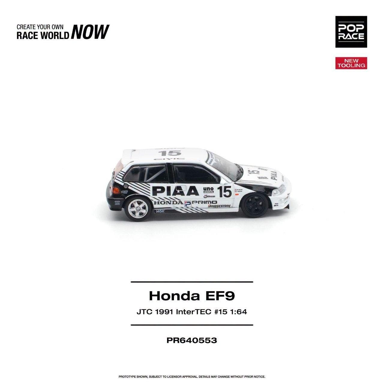 Pop Race - Pre-Order - Honda EF9 - JTC 1991 InterTec #15 - PR640553