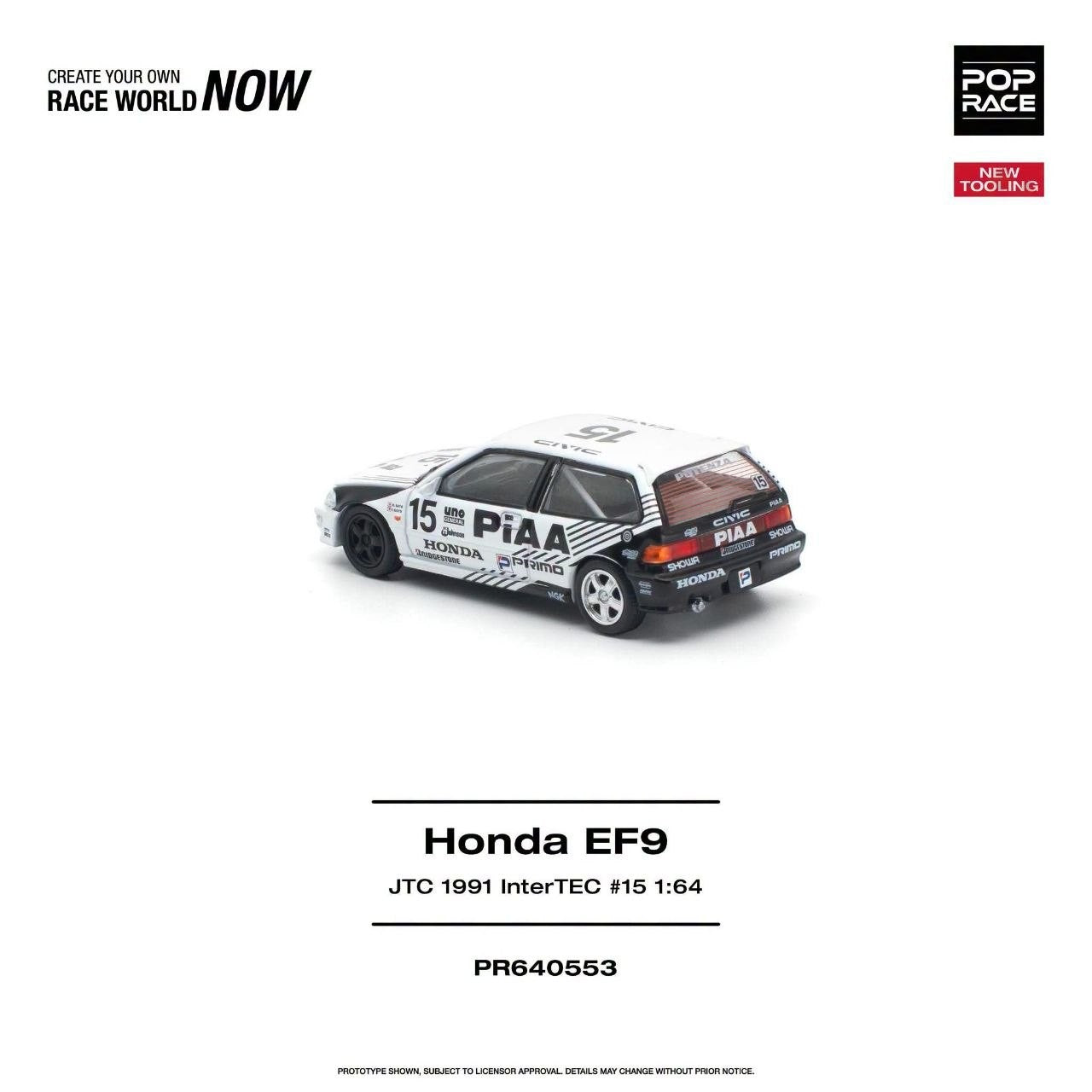 Pop Race - Pre-Order - Honda EF9 - JTC 1991 InterTec #15 - PR640553