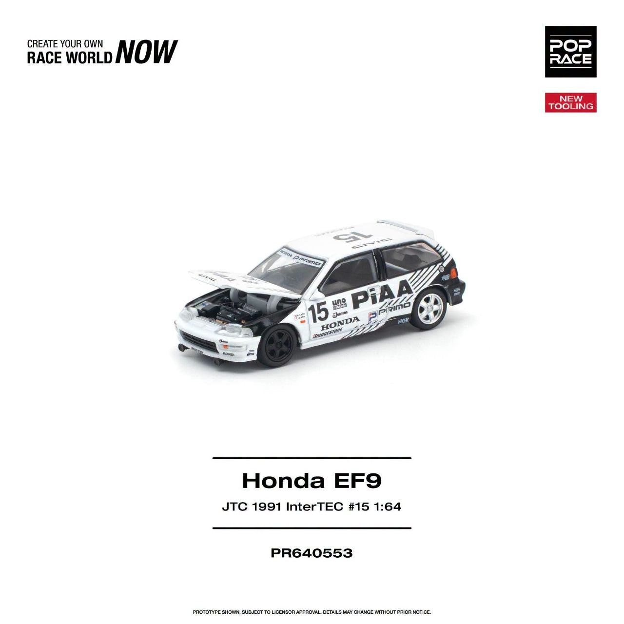 Pop Race - Pre-Order - Honda EF9 - JTC 1991 InterTec #15 - PR640553