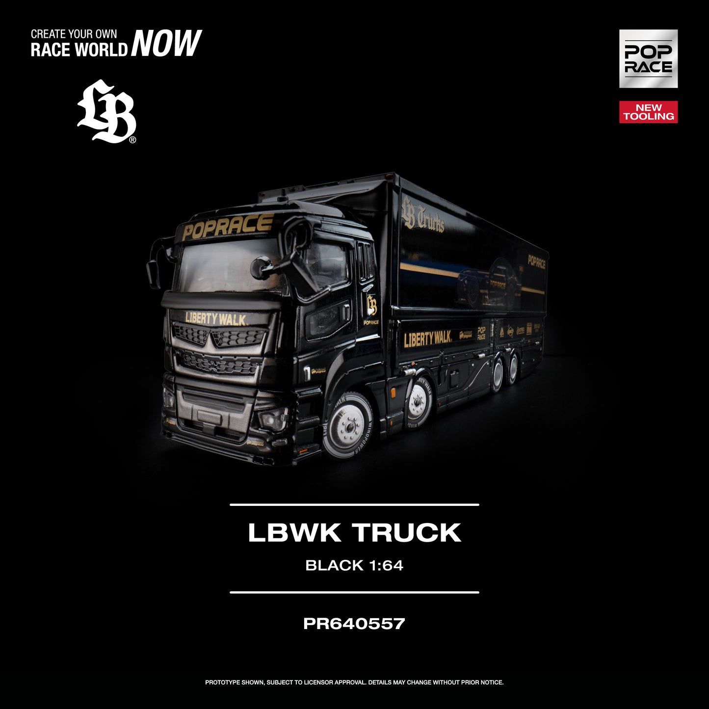 Pop Race - Pre-Order - LBWK Truck, black - PR640557