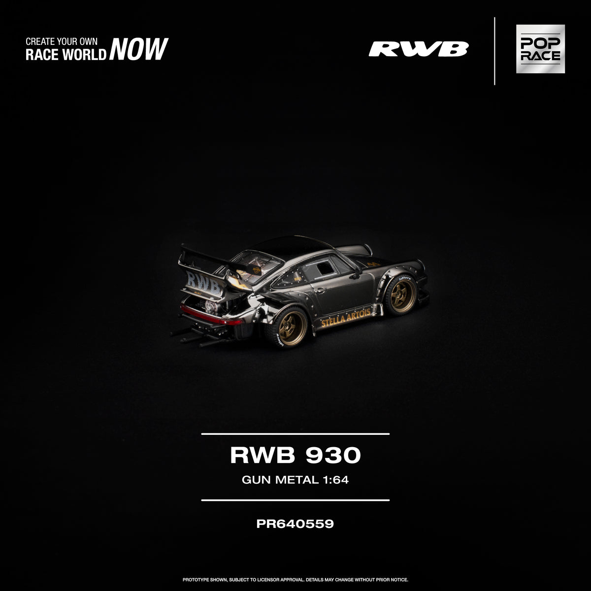Pop Race - Pre-Order - RWB930, gun metal - PR640559
