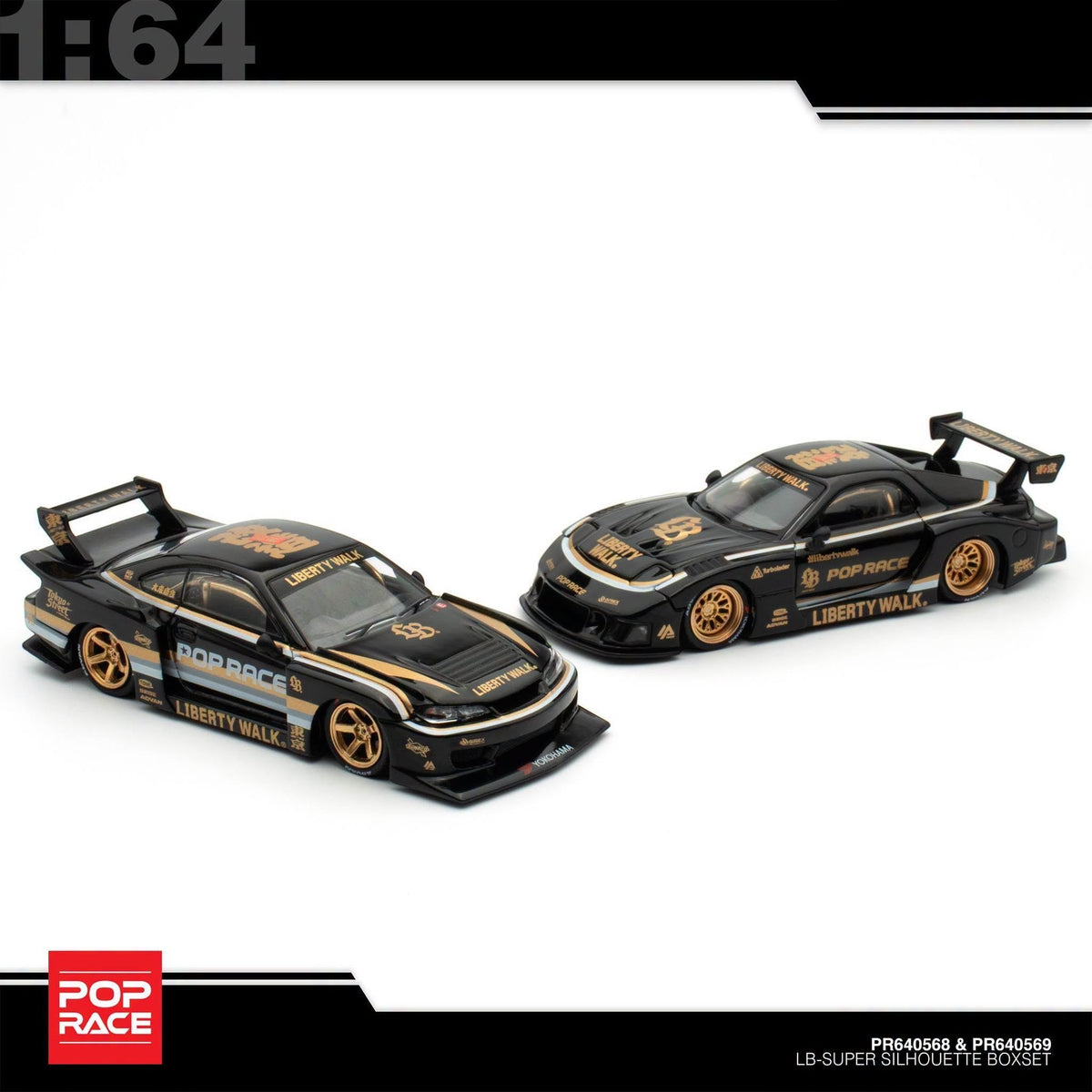 Pop Race x LIBERTY WALK - Hong Kong Toy Car Salon 2026 Exclusive Box Set - PR64-LBBOXSET