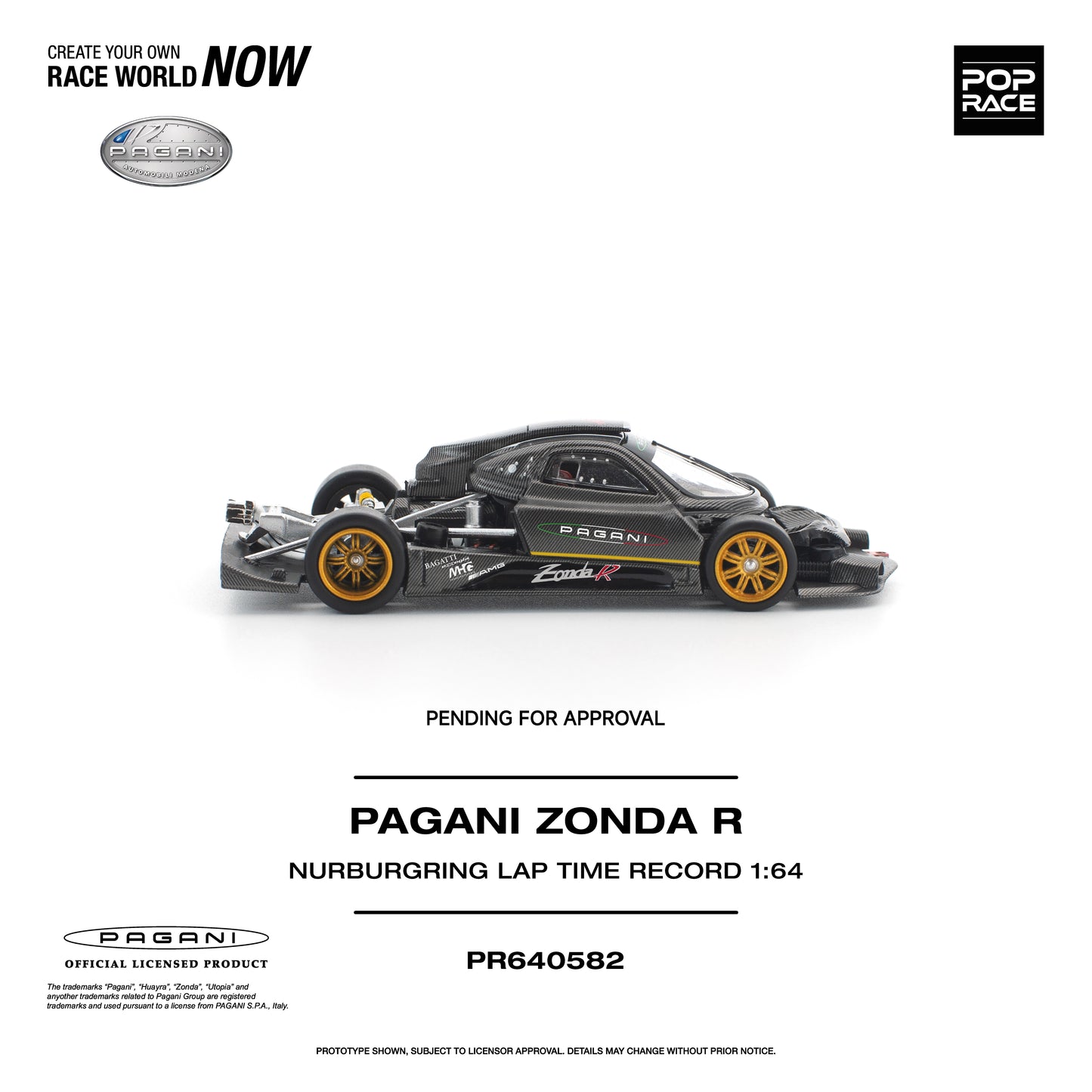 Pop Race - Pre-Order - Pagani Zonda R - Nurburgring Laptime Record - PR640582