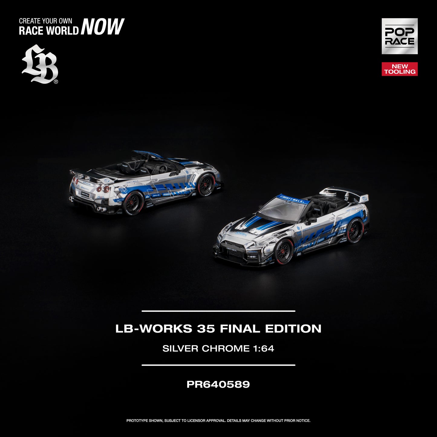 Pop Race - Pre-Order - LB-Works 35 Final Edition, silver-chrome - PR640589