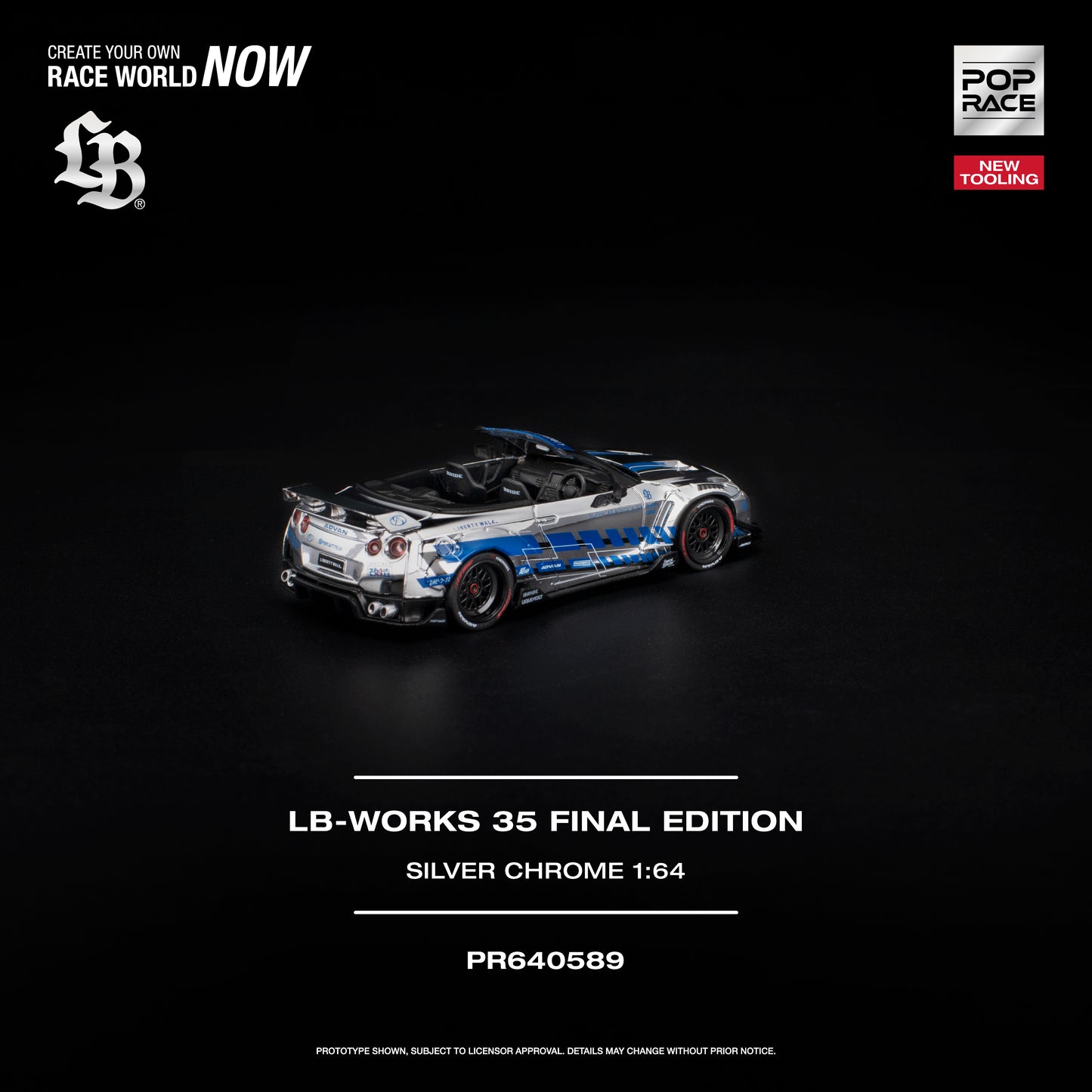 Pop Race - Pre-Order - LB-Works 35 Final Edition, silver-chrome - PR640589