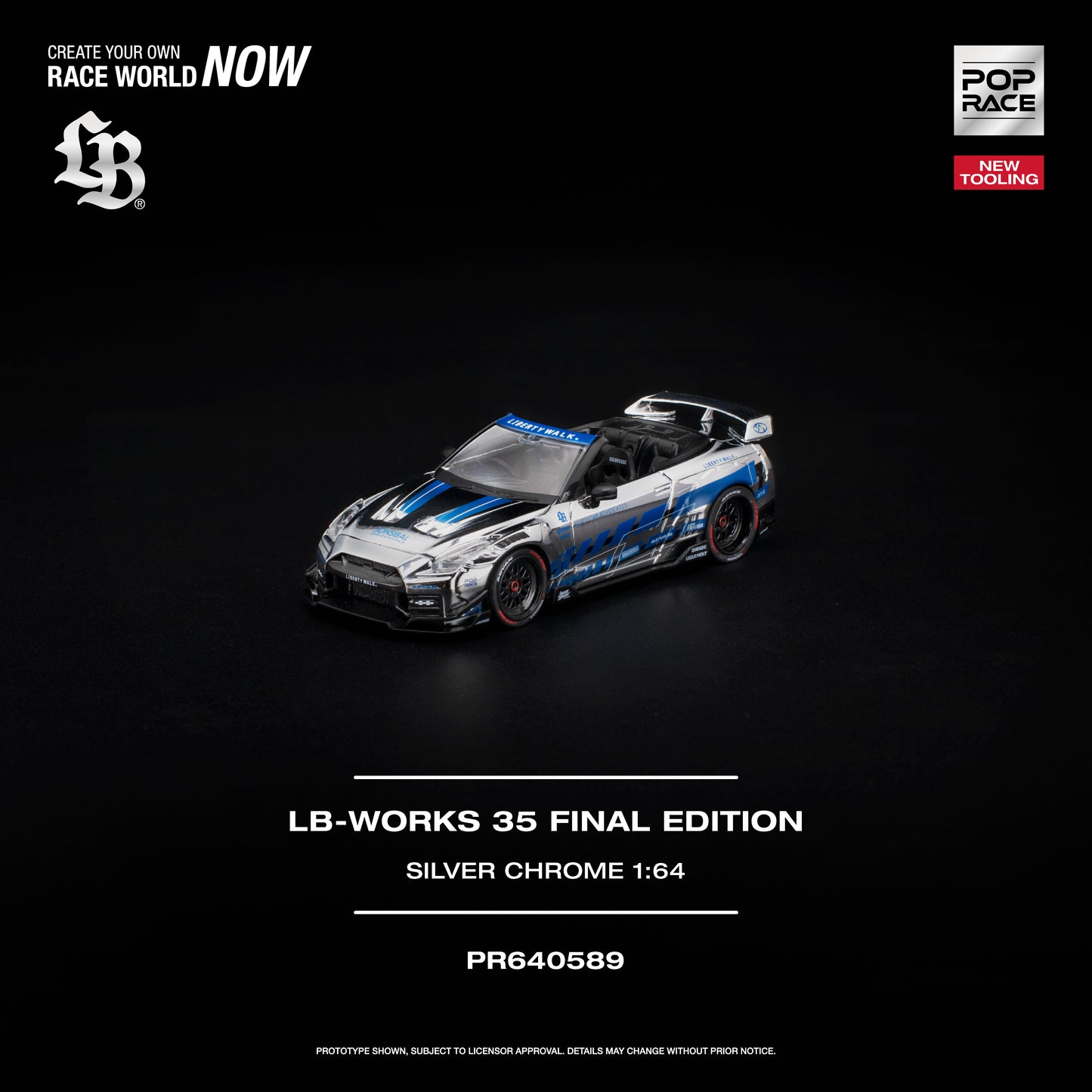 Pop Race - Pre-Order - LB-Works 35 Final Edition, silver-chrome - PR640589