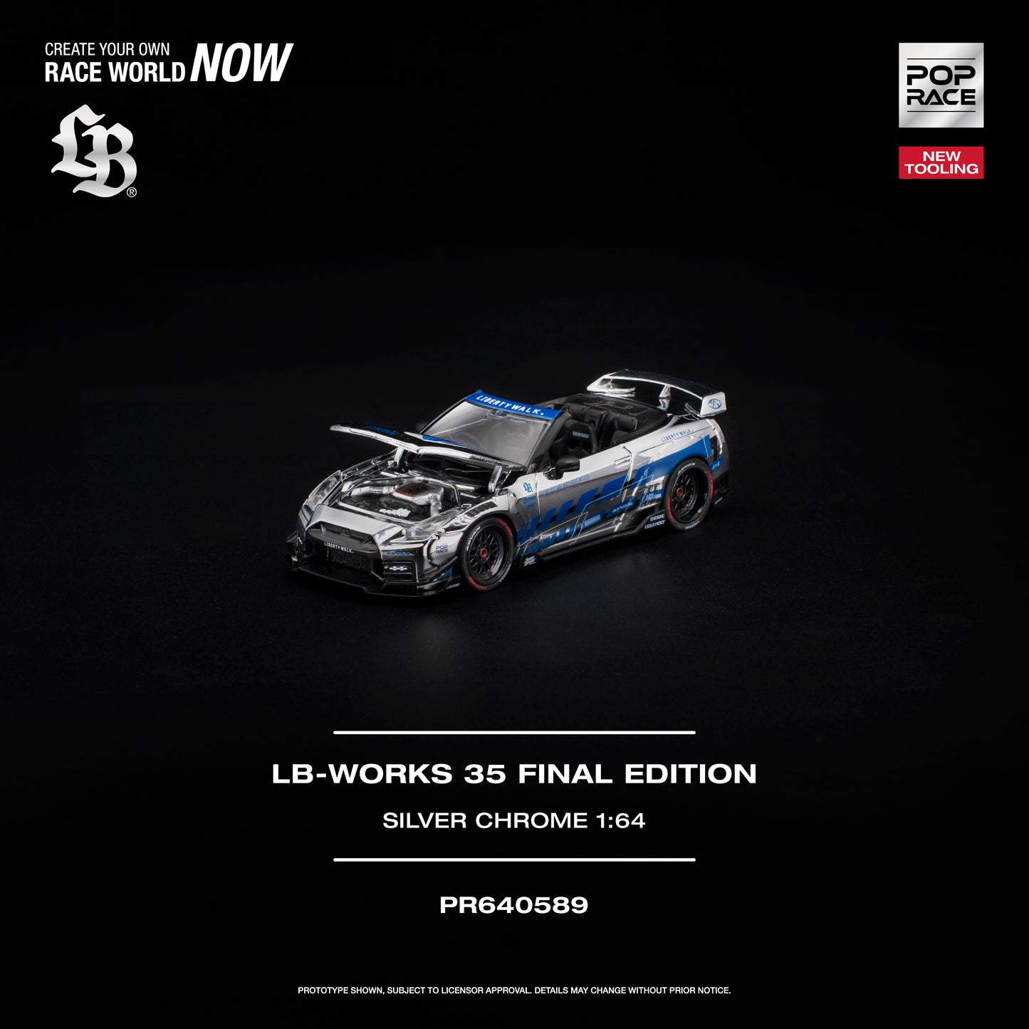 Pop Race - Pre-Order - LB-Works 35 Final Edition, silver-chrome - PR640589