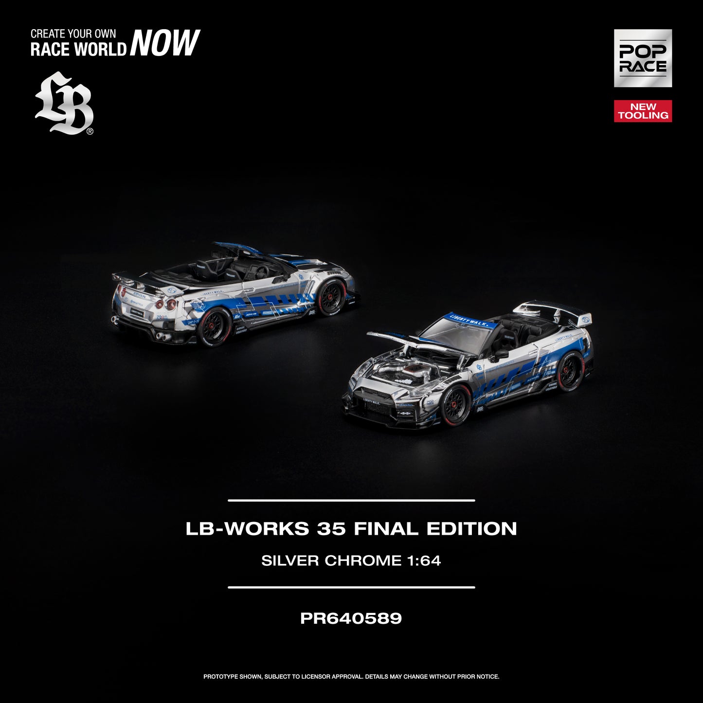 Pop Race - Pre-Order - LB-Works 35 Final Edition, silver-chrome - PR640589