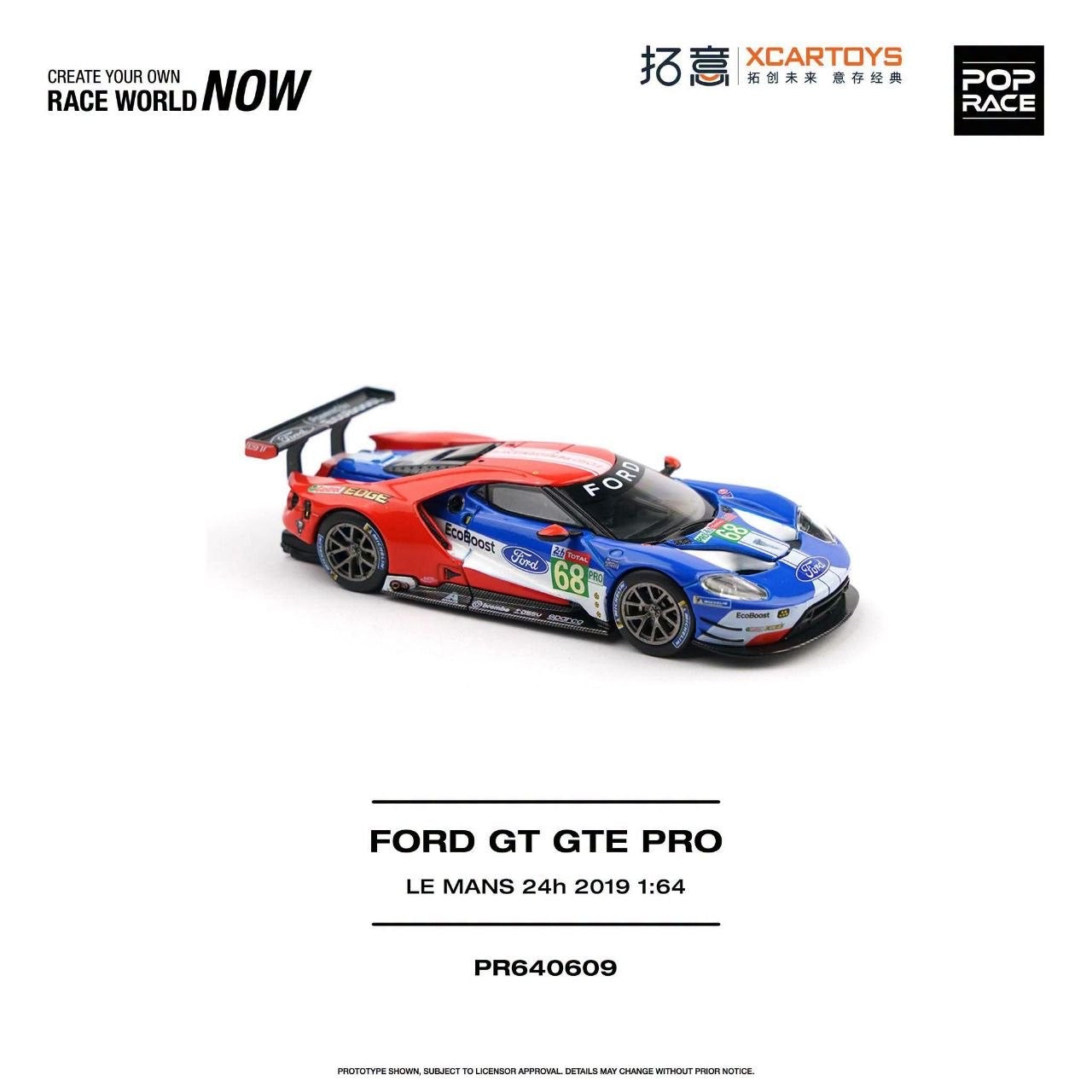 Pop Race - Pre-Order - Ford GT GTE PRO, Le Mans 24h 2019 - PR640609