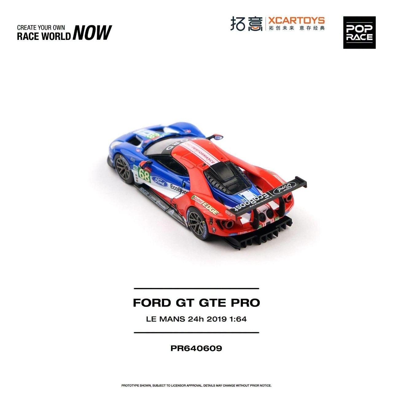 Pop Race - Pre-Order - Ford GT GTE PRO, Le Mans 24h 2019 - PR640609