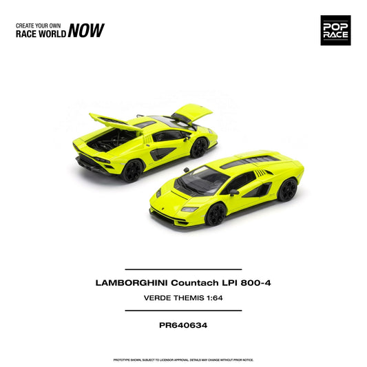 Pop Race - Pre-Order - Lamborghini Countach LPI 800-4, Verde Themis - PR640634
