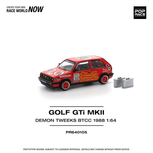 Pop Race - Pre-Order - Golf GTi MKII - Demon Tweeks BTCC 1988 - PR640105