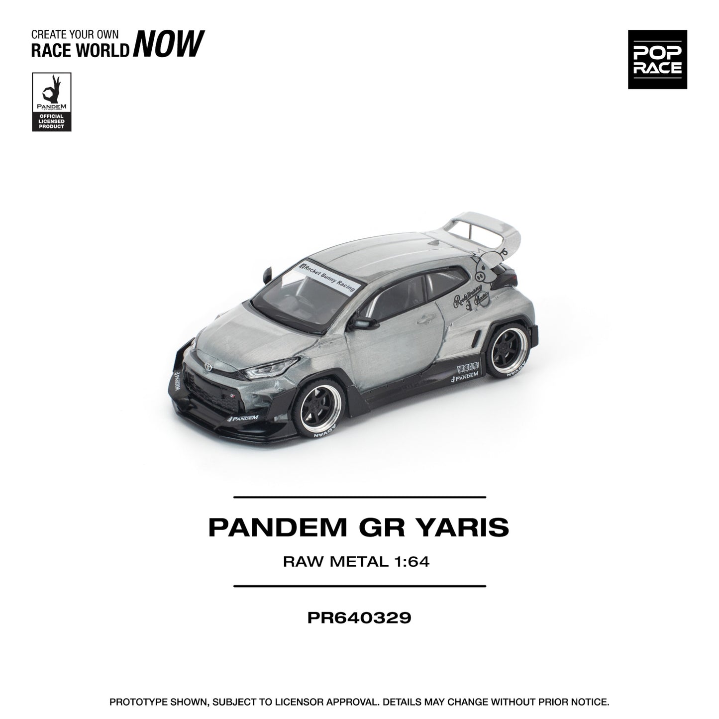 Pop Race - Pre-Order - IAM2025 Event Cars Set - Pandem Yaris raw metal & Skyline GT-R V8 Drift (Hakosuka) silver chrome