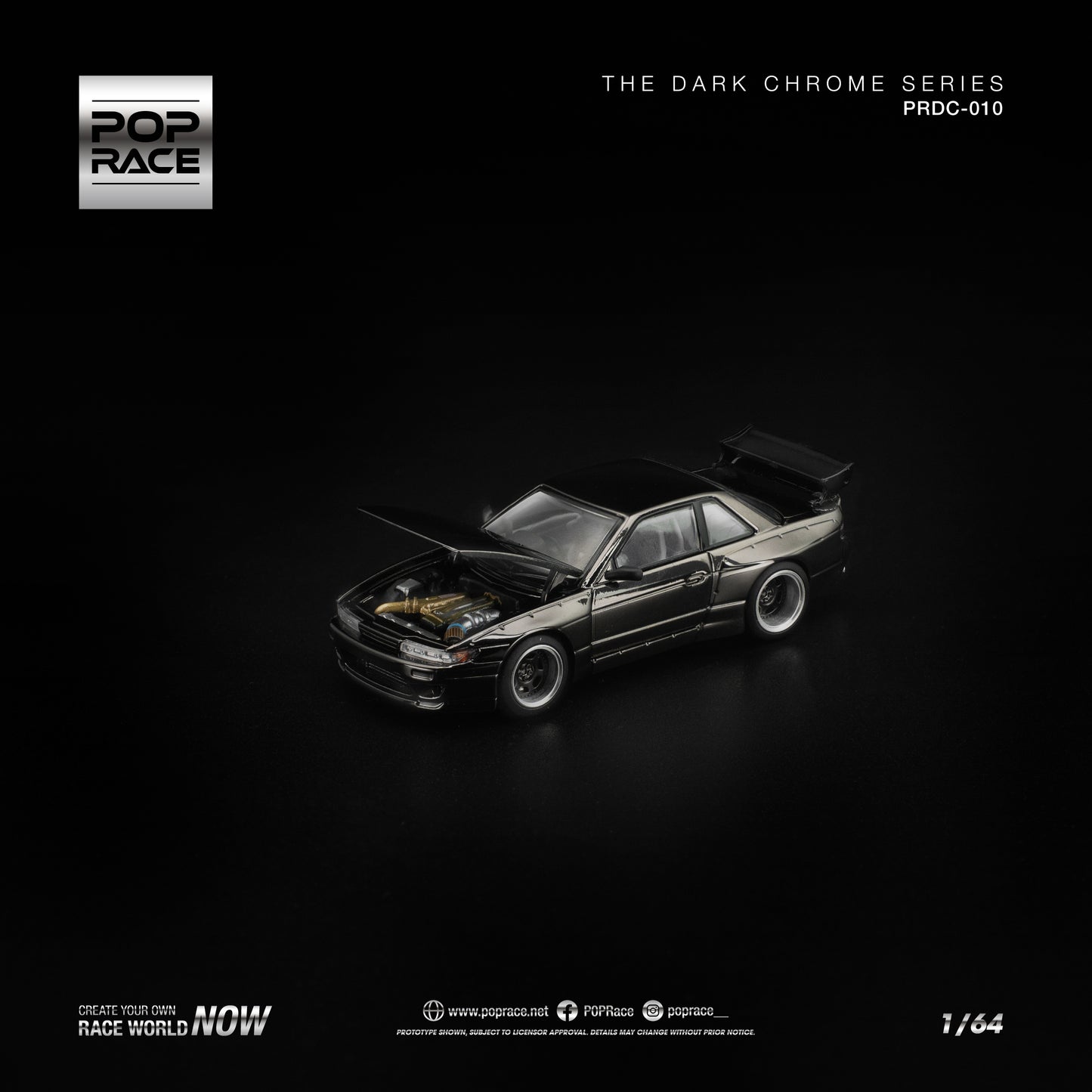 Pop Race - Pre-Order - Pandem S13 *The Dark Chrome Series*, dark chrome - PRDC-010