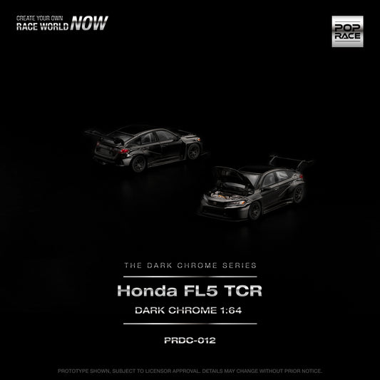 Pop Race - Pre-Order - Honda Civic FL5 TCR *The Dark Chrome Series*, dark chrome - PRDC-012