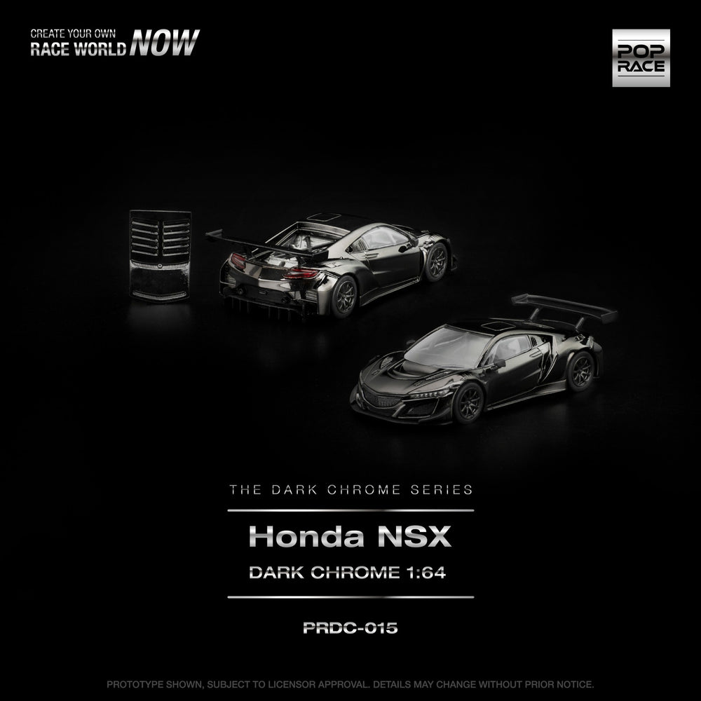 Pop Race - Pre-Order - Honda NSX, dark-chrome - PRDC-015