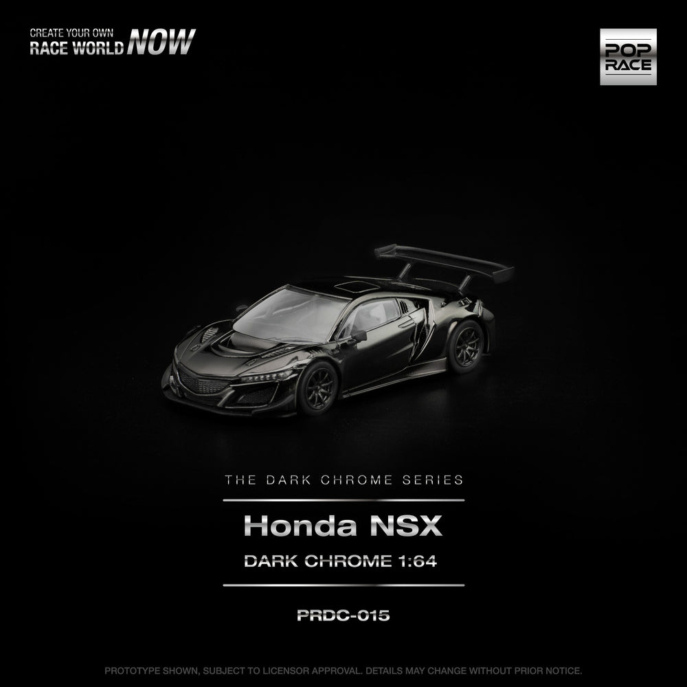 Pop Race - Pre-Order - Honda NSX, dark-chrome - PRDC-015