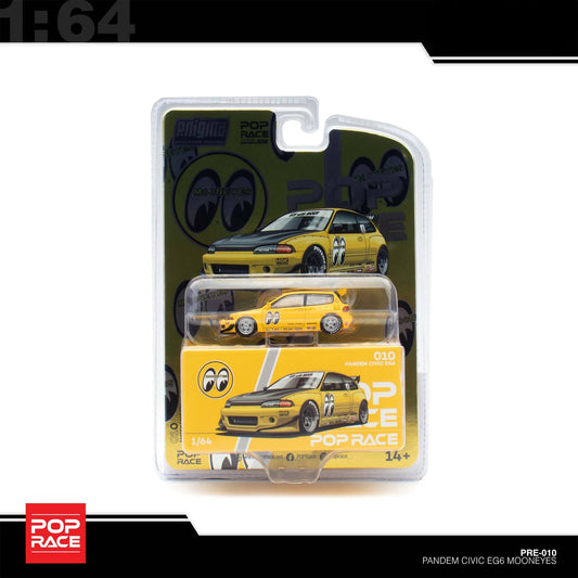 Pop Race x Enigma- Pre-Order - Pandem Civic EG6 v1.5 - MOONEYES (Blister Pack) - PRE010