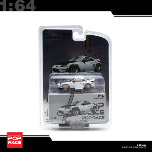 Pop Race x Enigma- Pre-Order - Pandem GR86 - chrystal white pearl - PRE014