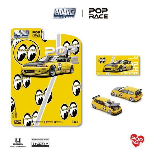 Pop Race x Enigma- Pre-Order - Pandem Civic EG6 v1.5 - MOONEYES (Blister Pack) - PRE010