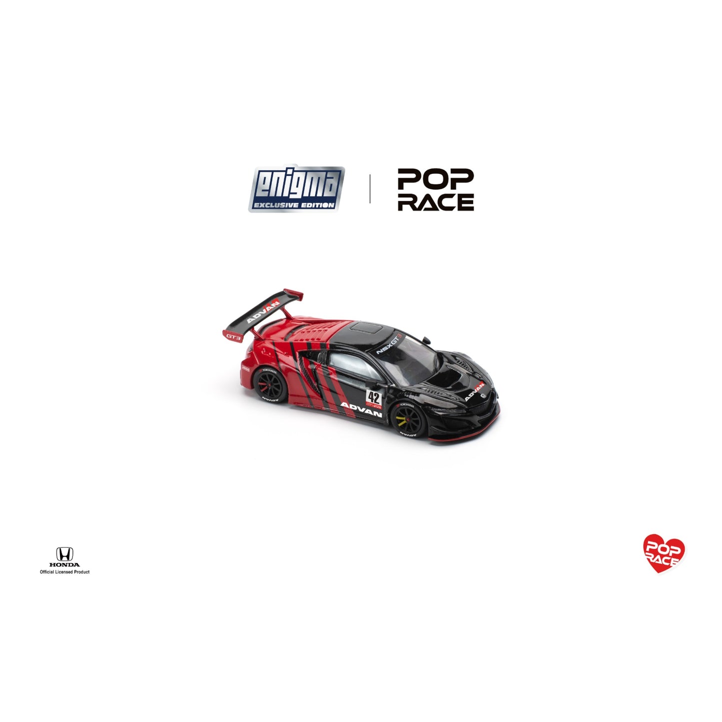Pop Race x Enigma- Pre-Order - Honda NSX GT3 EVO22 - ADVAN (Blister Pack) - PRE011