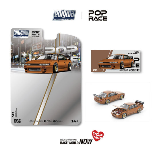 Pop Race x Enigma- Pre-Order - Pandem S13 Brown Chrome - PRE023