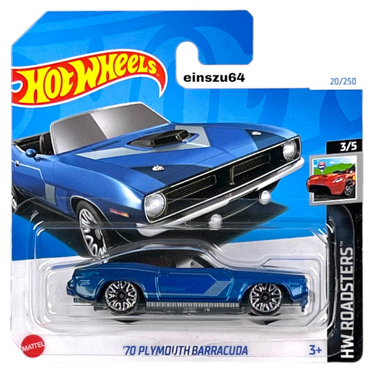 Hot Wheels 2024 - ´70 Plymouth Cuda - Roadsters 3/5 - HTC13 - 20/250 - 1:64