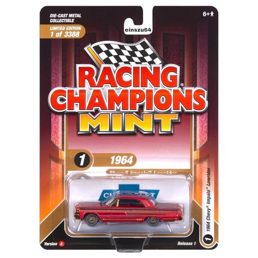 Racing Champions - 1964 Chevrolet Impala (Lowrider), metallic magenta - RCSP028A