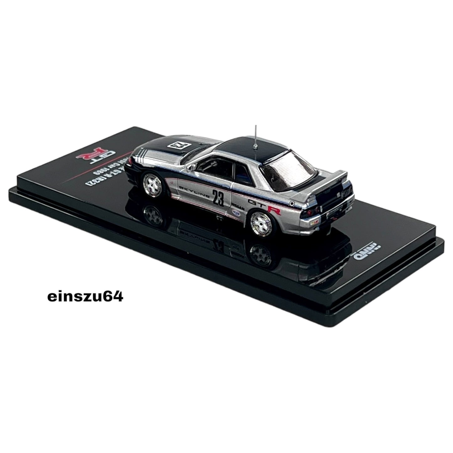 INNO64 - Nissan Skyline GT-R (R32) #23 GR.A Test Car 1989, blue/white - IN64-R32-89TC